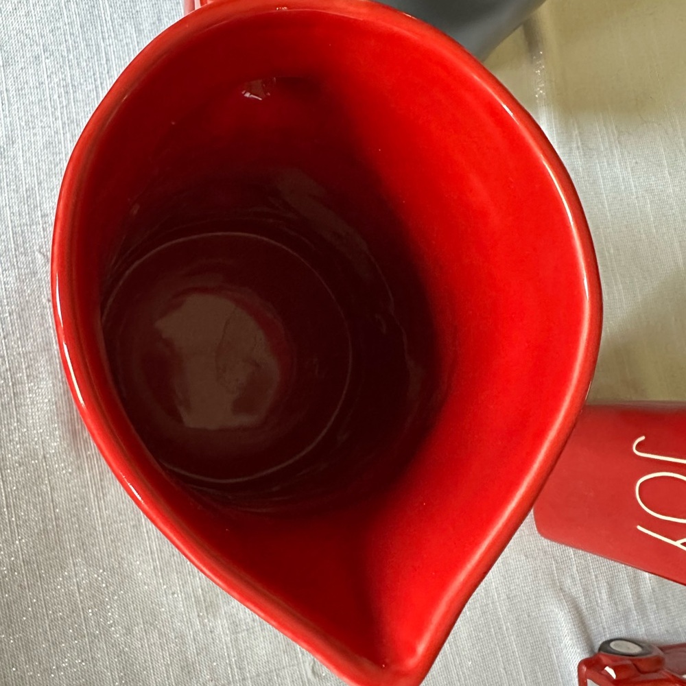 Red Ceramic Pitcher - Picture 3 of 8